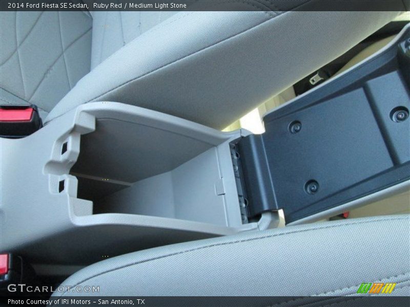 Ruby Red / Medium Light Stone 2014 Ford Fiesta SE Sedan