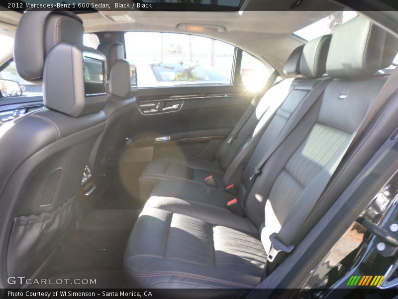 Black / Black 2012 Mercedes-Benz S 600 Sedan