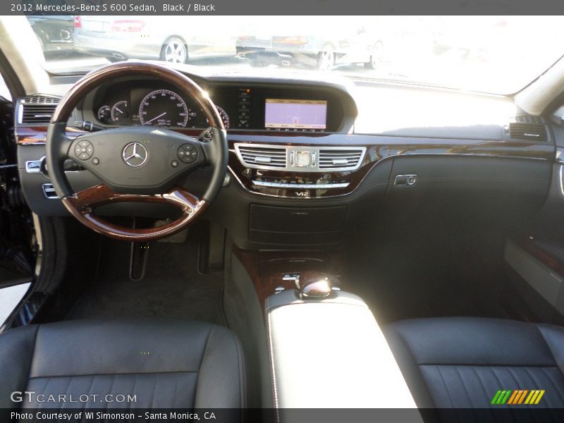 Black / Black 2012 Mercedes-Benz S 600 Sedan