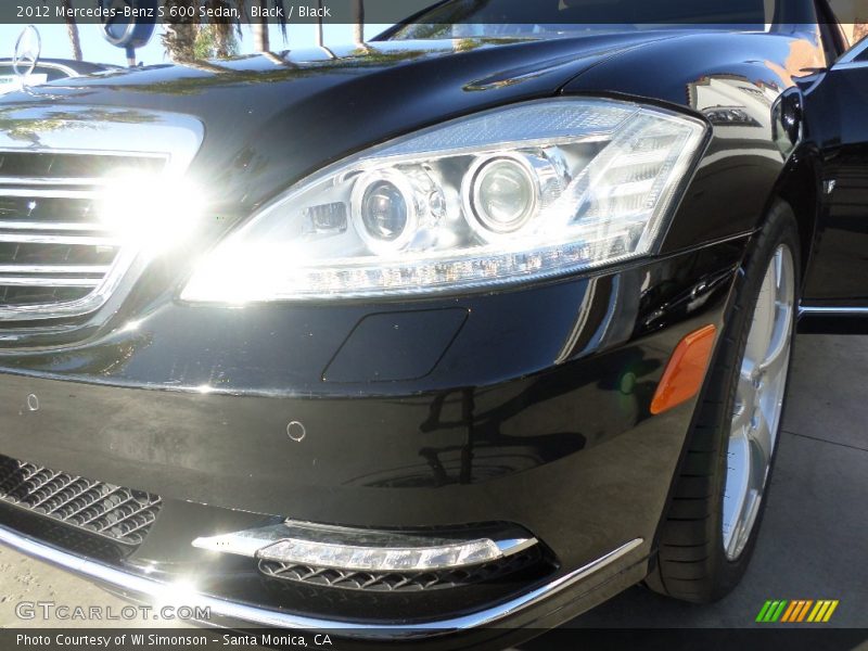 Black / Black 2012 Mercedes-Benz S 600 Sedan