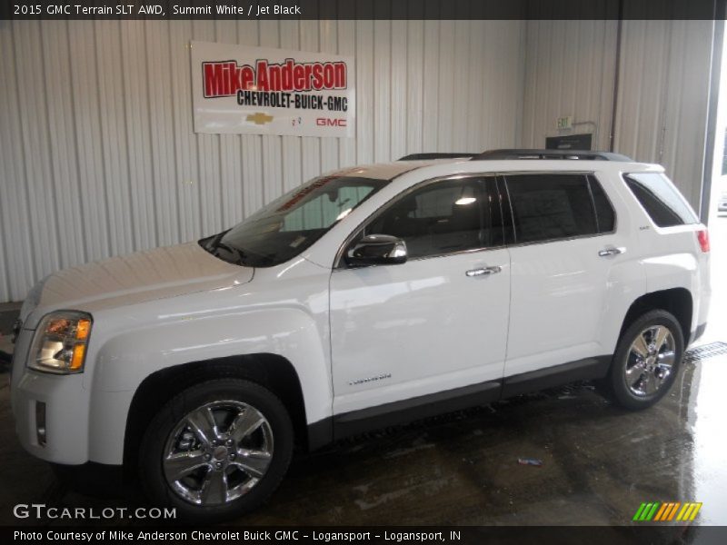 Summit White / Jet Black 2015 GMC Terrain SLT AWD