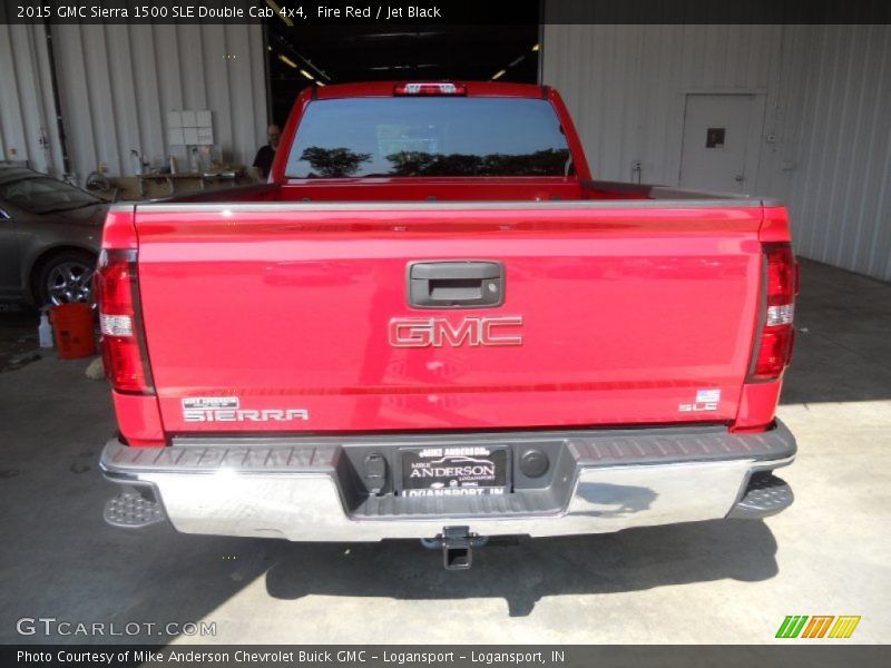 Fire Red / Jet Black 2015 GMC Sierra 1500 SLE Double Cab 4x4