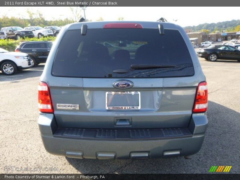 Steel Blue Metallic / Charcoal Black 2011 Ford Escape XLT 4WD