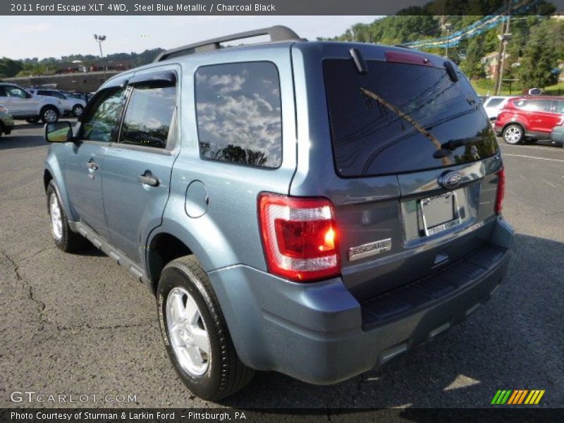 Steel Blue Metallic / Charcoal Black 2011 Ford Escape XLT 4WD
