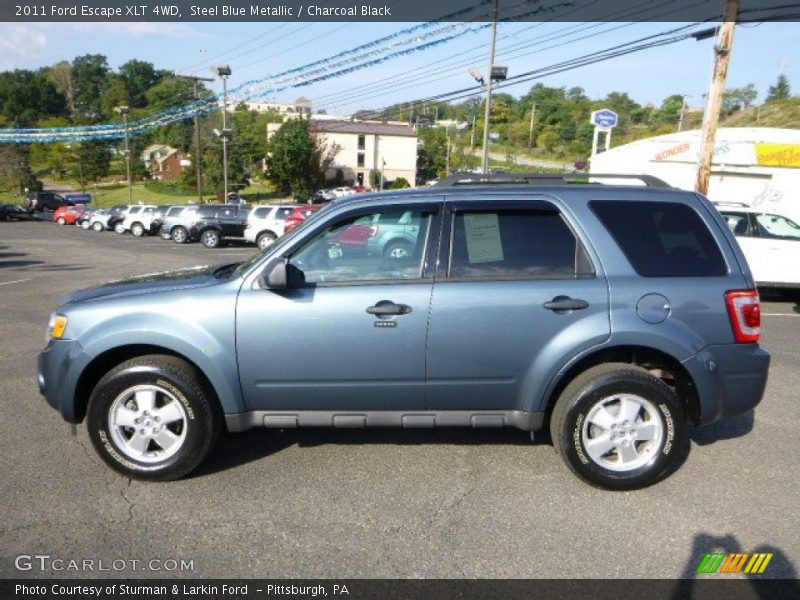 Steel Blue Metallic / Charcoal Black 2011 Ford Escape XLT 4WD