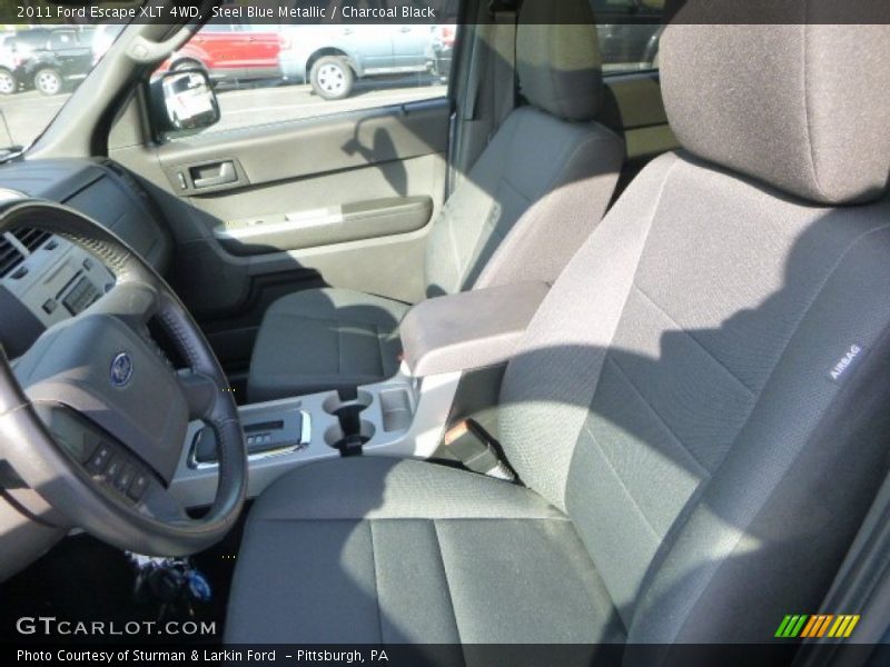 Steel Blue Metallic / Charcoal Black 2011 Ford Escape XLT 4WD