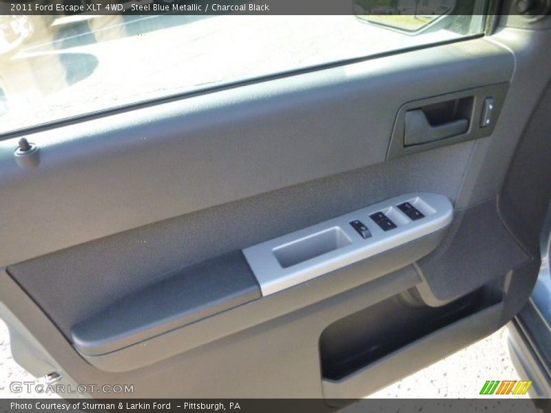 Steel Blue Metallic / Charcoal Black 2011 Ford Escape XLT 4WD