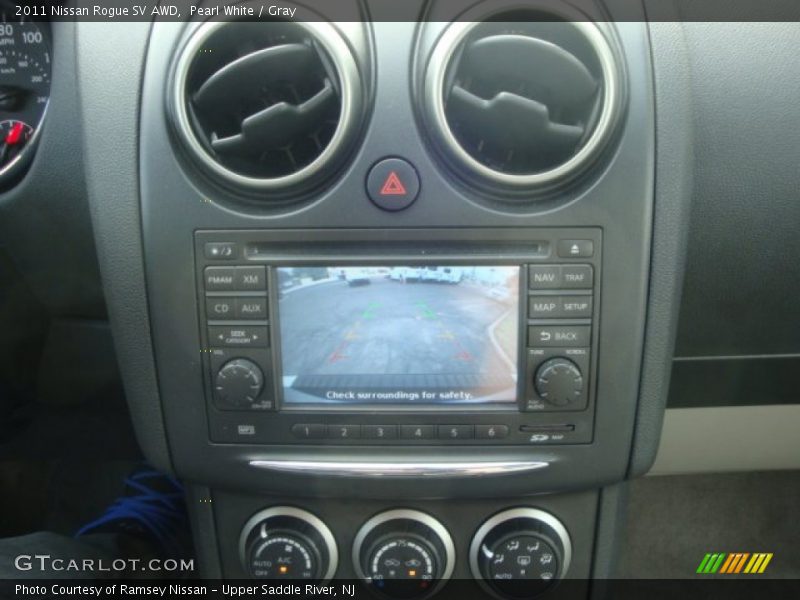 Pearl White / Gray 2011 Nissan Rogue SV AWD
