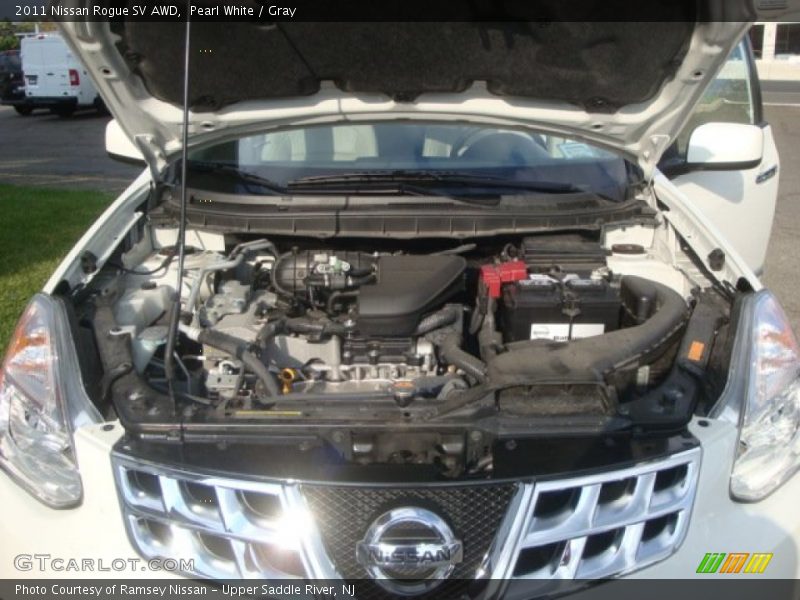 Pearl White / Gray 2011 Nissan Rogue SV AWD