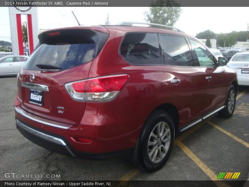 Cayenne Red / Almond 2014 Nissan Pathfinder SV AWD