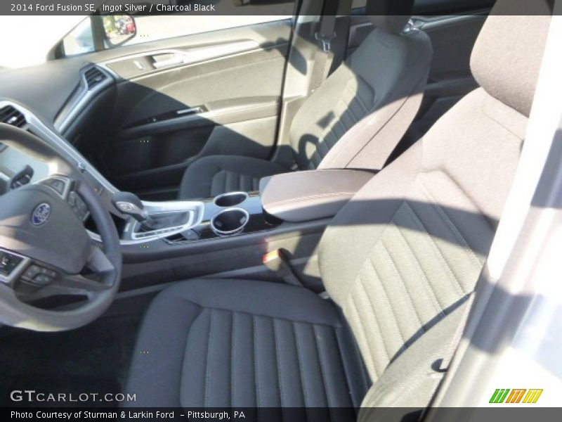 Ingot Silver / Charcoal Black 2014 Ford Fusion SE