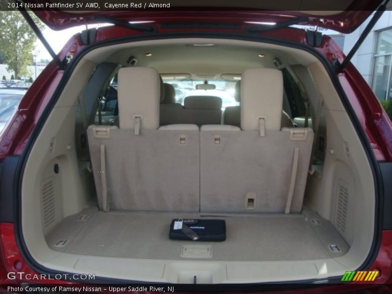 Cayenne Red / Almond 2014 Nissan Pathfinder SV AWD
