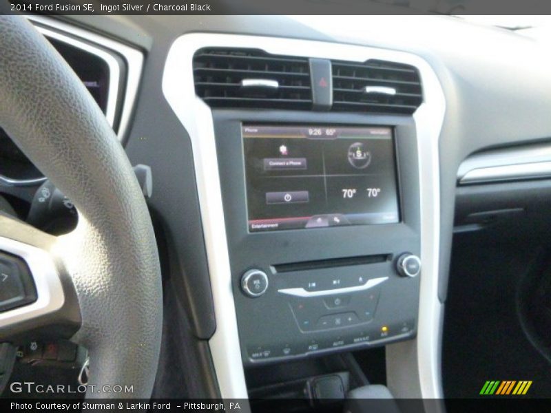 Ingot Silver / Charcoal Black 2014 Ford Fusion SE