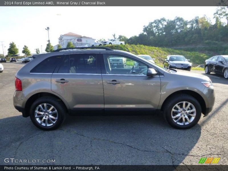 Mineral Gray / Charcoal Black 2014 Ford Edge Limited AWD