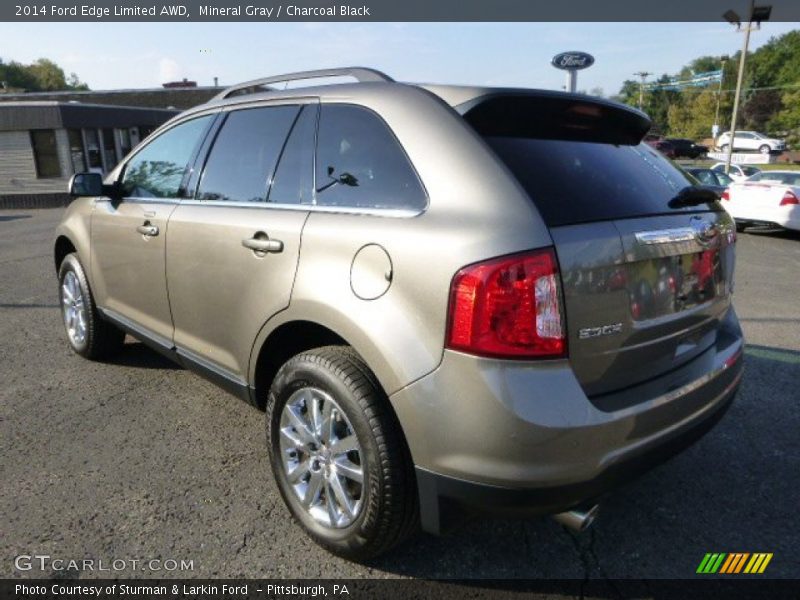 Mineral Gray / Charcoal Black 2014 Ford Edge Limited AWD
