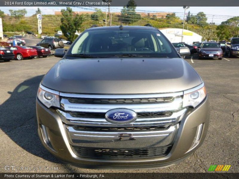 Mineral Gray / Charcoal Black 2014 Ford Edge Limited AWD