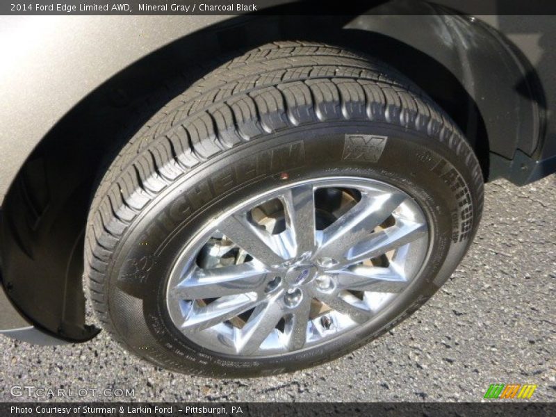 Mineral Gray / Charcoal Black 2014 Ford Edge Limited AWD