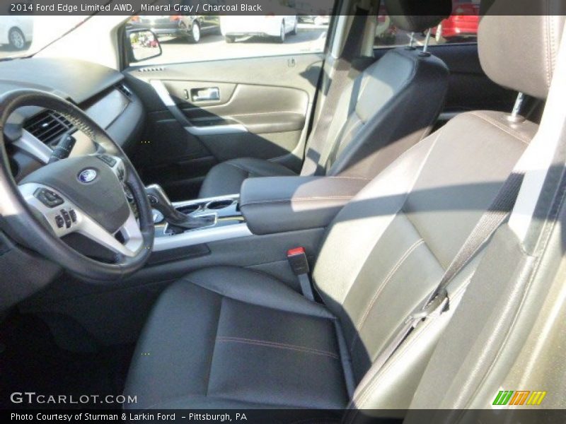 Mineral Gray / Charcoal Black 2014 Ford Edge Limited AWD