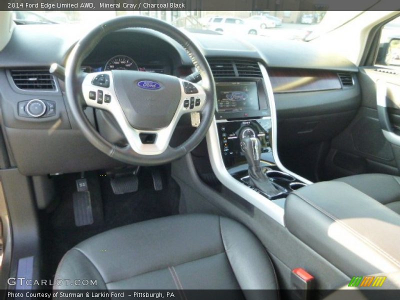 Mineral Gray / Charcoal Black 2014 Ford Edge Limited AWD