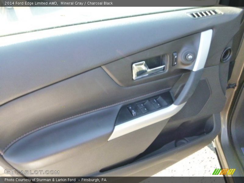 Mineral Gray / Charcoal Black 2014 Ford Edge Limited AWD