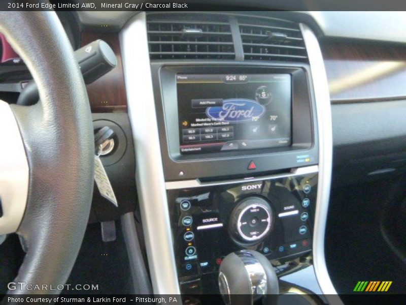 Mineral Gray / Charcoal Black 2014 Ford Edge Limited AWD