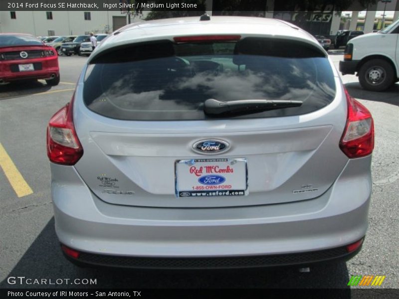 Ingot Silver / Medium Light Stone 2014 Ford Focus SE Hatchback