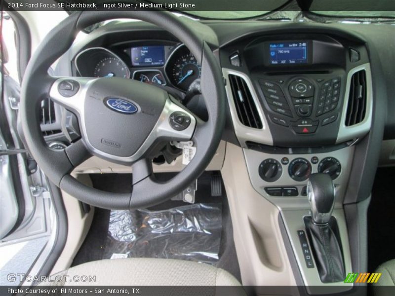 Ingot Silver / Medium Light Stone 2014 Ford Focus SE Hatchback