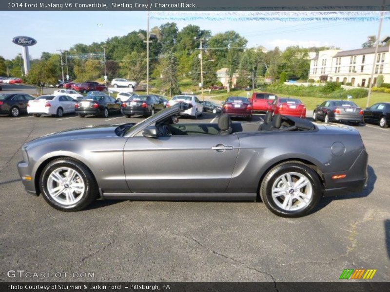 Sterling Gray / Charcoal Black 2014 Ford Mustang V6 Convertible