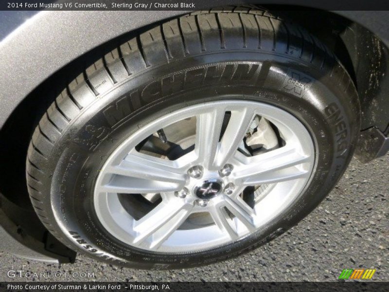 Sterling Gray / Charcoal Black 2014 Ford Mustang V6 Convertible
