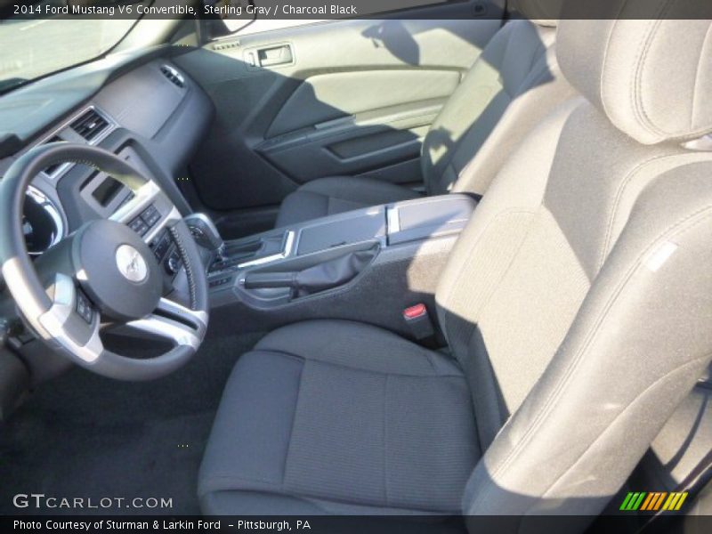 Sterling Gray / Charcoal Black 2014 Ford Mustang V6 Convertible