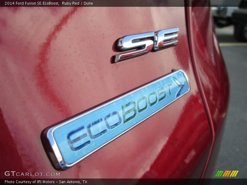 Ruby Red / Dune 2014 Ford Fusion SE EcoBoost