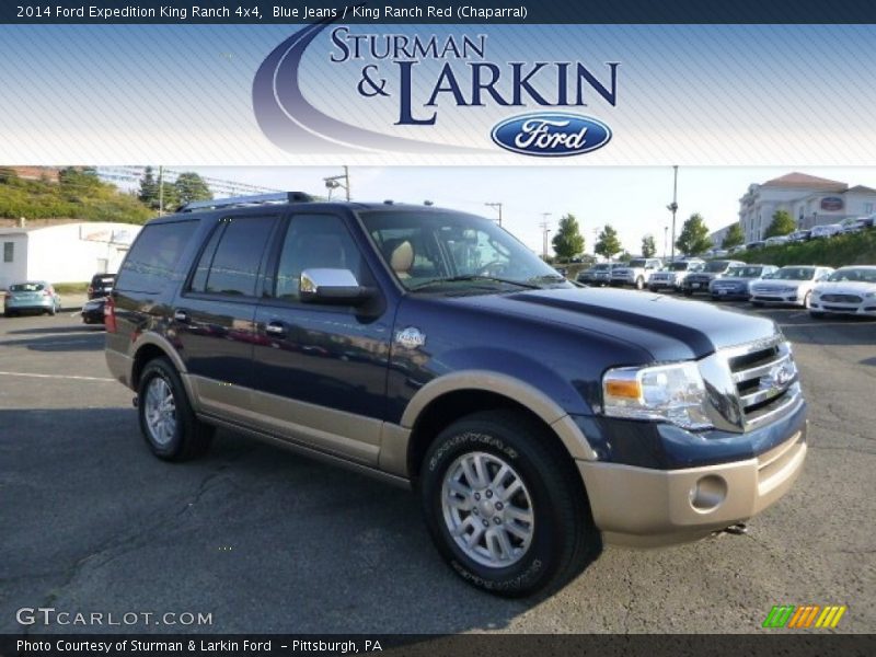 Blue Jeans / King Ranch Red (Chaparral) 2014 Ford Expedition King Ranch 4x4