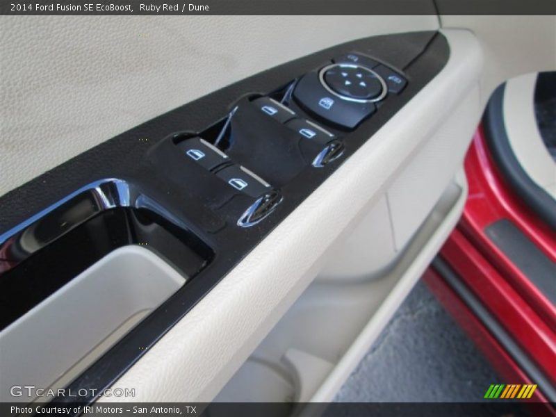 Ruby Red / Dune 2014 Ford Fusion SE EcoBoost