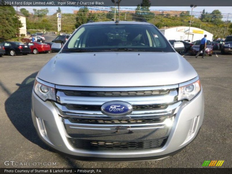 Ingot Silver / Charcoal Black 2014 Ford Edge Limited AWD