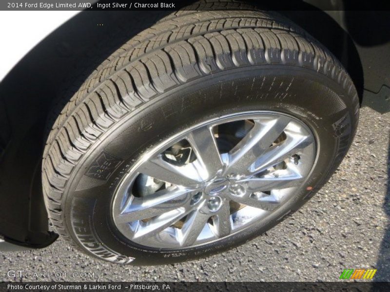 Ingot Silver / Charcoal Black 2014 Ford Edge Limited AWD