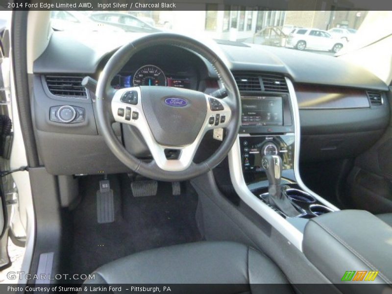 Ingot Silver / Charcoal Black 2014 Ford Edge Limited AWD