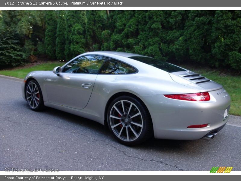 Platinum Silver Metallic / Black 2012 Porsche 911 Carrera S Coupe