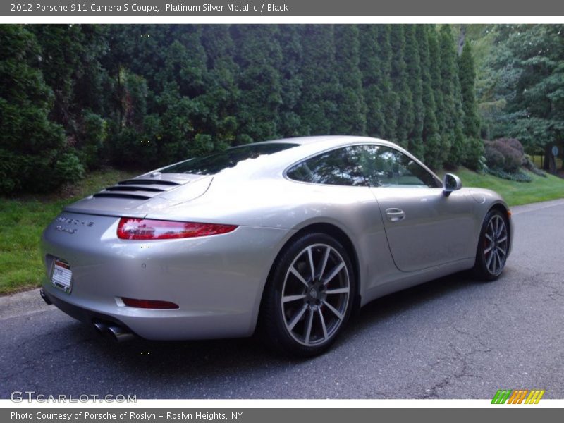 Platinum Silver Metallic / Black 2012 Porsche 911 Carrera S Coupe