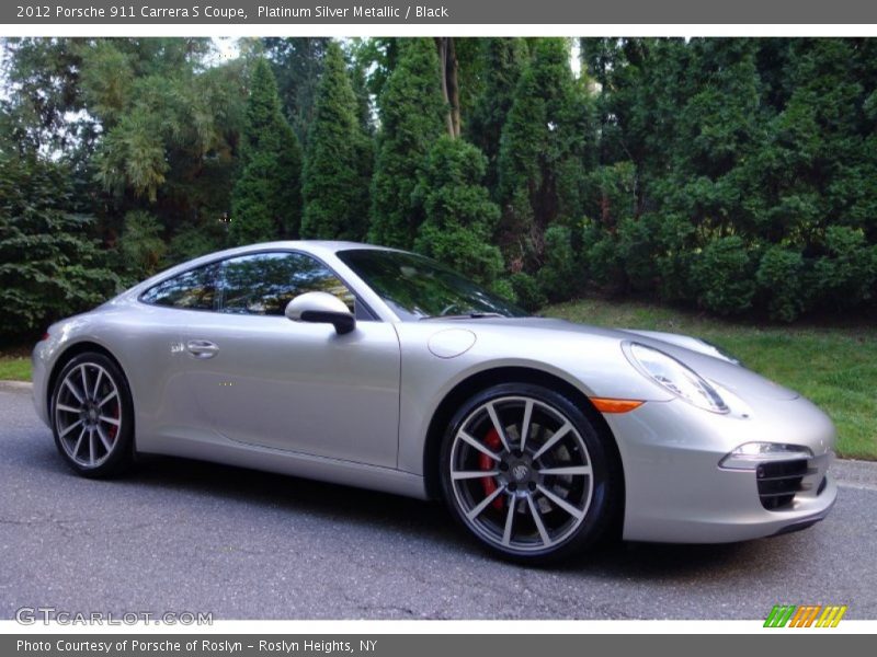 Platinum Silver Metallic / Black 2012 Porsche 911 Carrera S Coupe