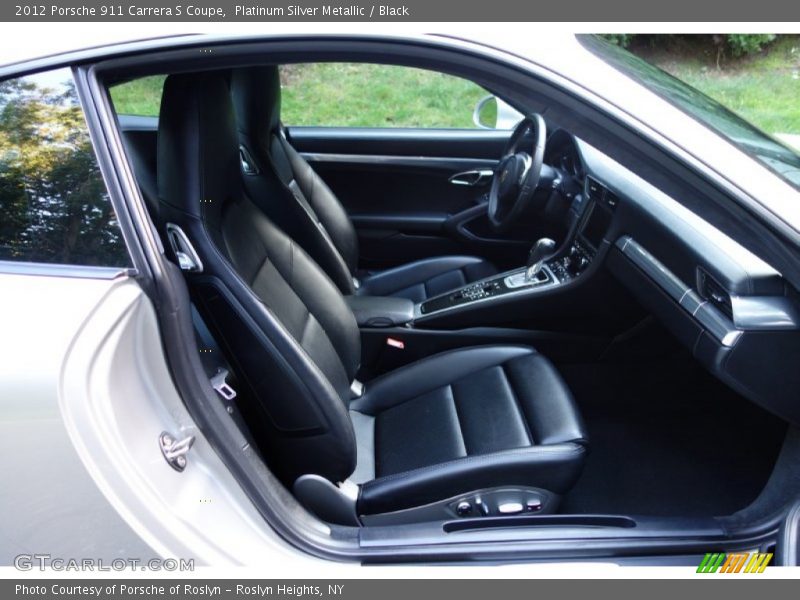 Platinum Silver Metallic / Black 2012 Porsche 911 Carrera S Coupe