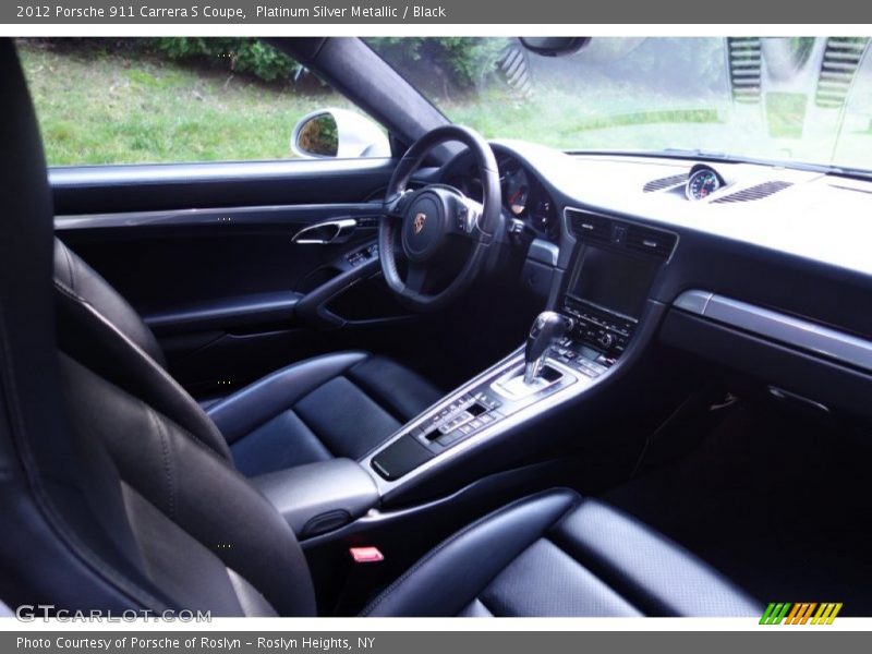 Platinum Silver Metallic / Black 2012 Porsche 911 Carrera S Coupe