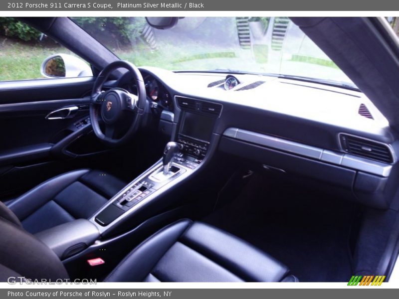 Platinum Silver Metallic / Black 2012 Porsche 911 Carrera S Coupe