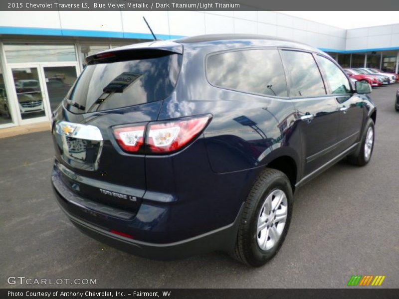 Blue Velvet Metallic / Dark Titanium/Light Titanium 2015 Chevrolet Traverse LS