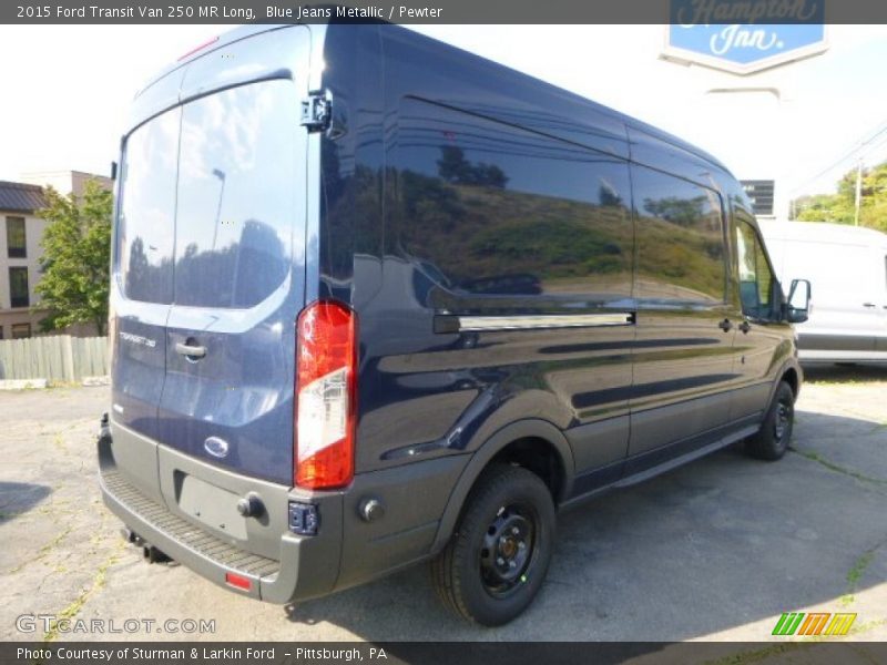 Blue Jeans Metallic / Pewter 2015 Ford Transit Van 250 MR Long