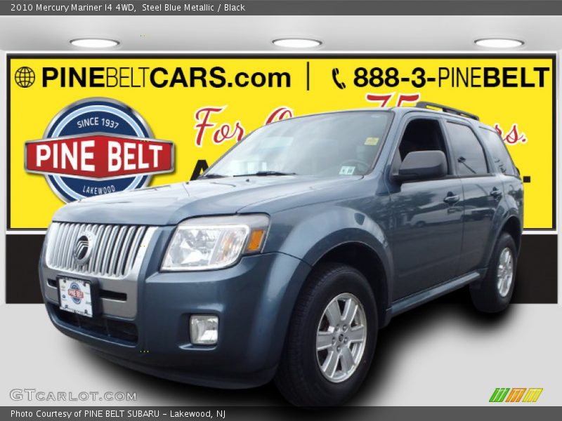 Steel Blue Metallic / Black 2010 Mercury Mariner I4 4WD