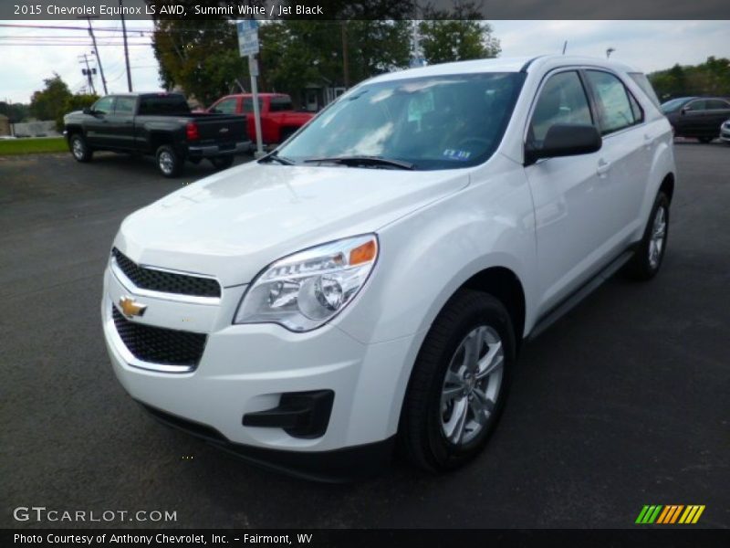 Summit White / Jet Black 2015 Chevrolet Equinox LS AWD