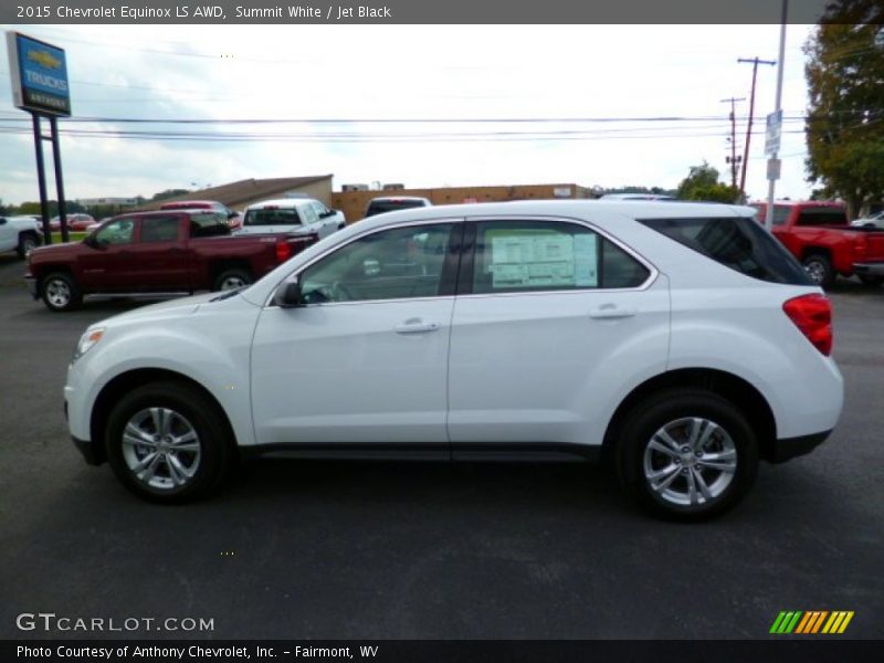 Summit White / Jet Black 2015 Chevrolet Equinox LS AWD