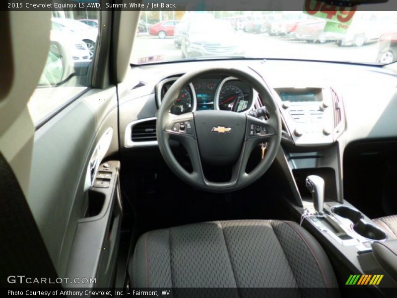 Summit White / Jet Black 2015 Chevrolet Equinox LS AWD
