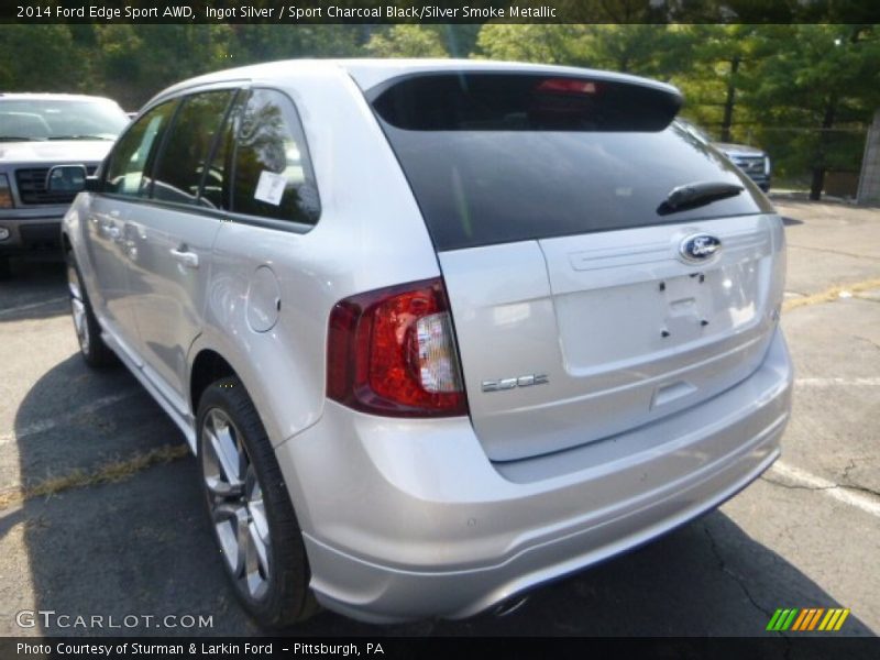 Ingot Silver / Sport Charcoal Black/Silver Smoke Metallic 2014 Ford Edge Sport AWD