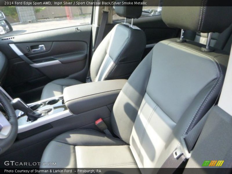 Ingot Silver / Sport Charcoal Black/Silver Smoke Metallic 2014 Ford Edge Sport AWD